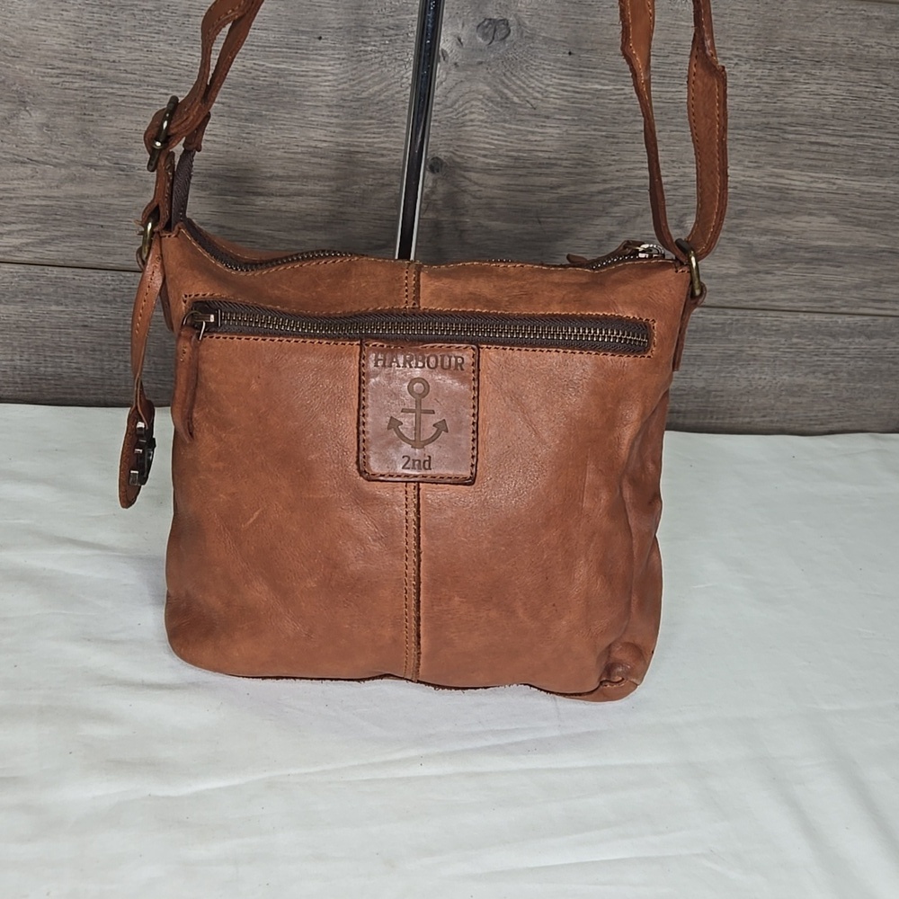 Harbour 2Nd Brown Leather Crossbody Bag - Picture 3 of 9